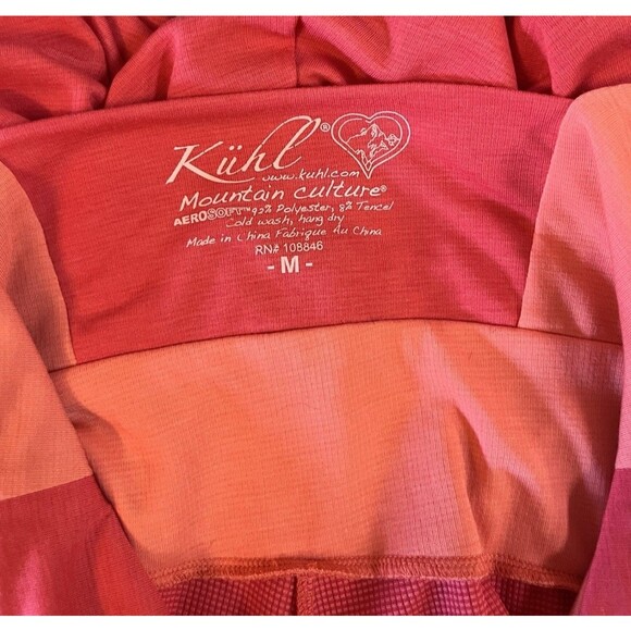 Kuhl Aerosoft Prima Tank Dress Coral/Orange Size Medium Outdoor UPF 30 Logo - Picture 7 of 8